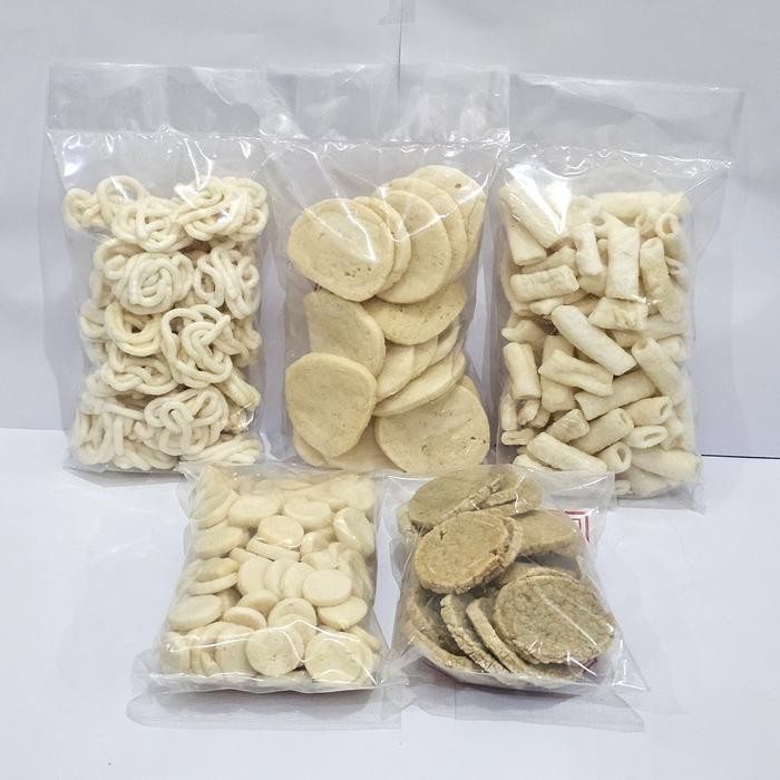 

Paket Kerupuk 5 Bungkus Super Nagih 3 Usus Super Besar Mini Kulit Sanggul A3 Palembang