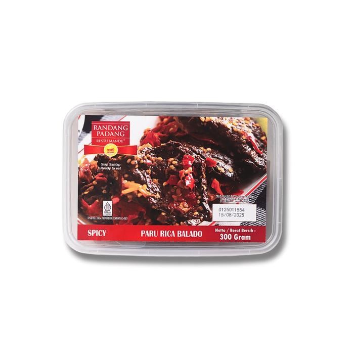

Paru Rica Balado Kemasan Vacum Restu Mande 300 Gram Makanan Instan Padang Siap Saji