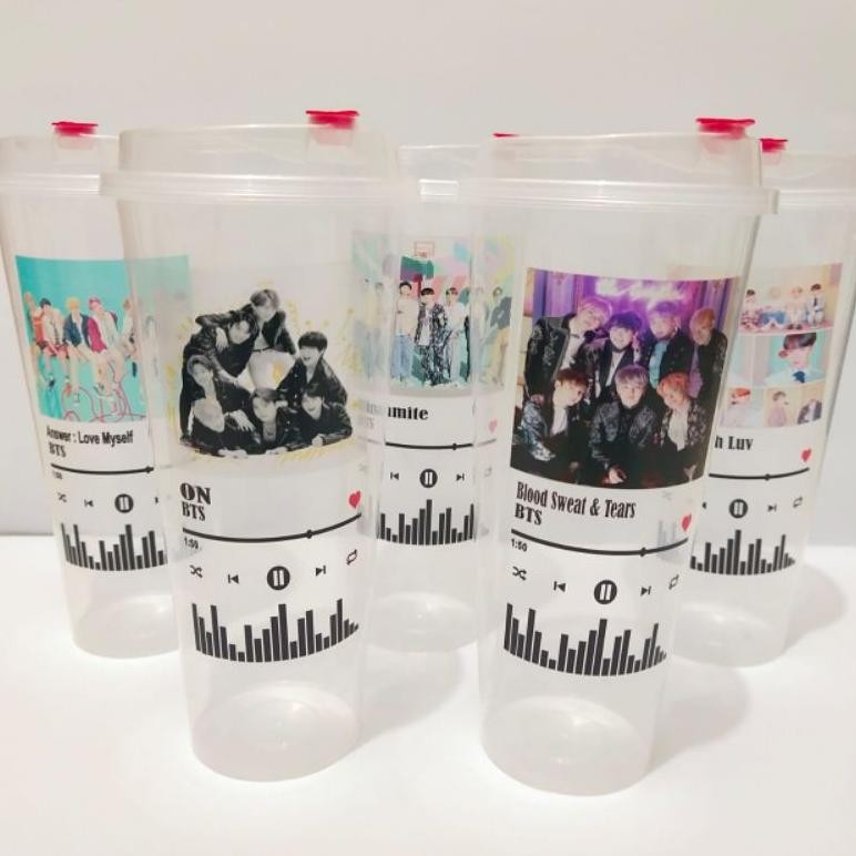 Botol Minum Reusable Cup Kpop Kekinian