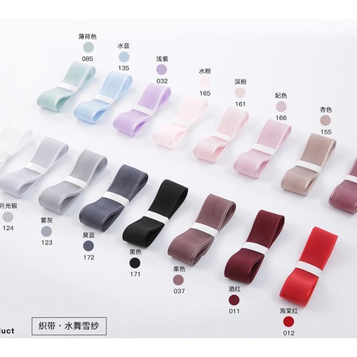 

[Roll] Pita Organza Lebar 2.5 Cm Premium - Korean Gift Ribbon Import 25 Mm - Pita Kado Meteran Lebar 2,5 Cm Ecer Halus Transparan Impor - Hadiah Bucket Buket Bunga Pesta Party Florist Dekorasi Decoration Packaging Wedding Parcel Hampers