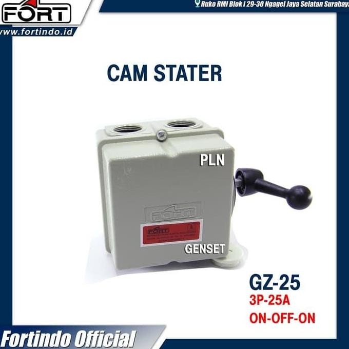 Cam Starter / Ohm Saklar / Cos / Genset / Handle 3P 25A Gz Fort