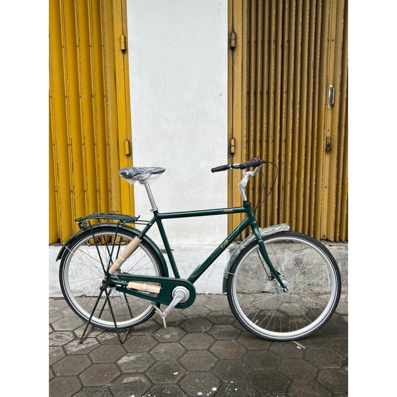 Part Sepeda Sepeda Commuter Bike X2Lite Frederik Export Original Hijau Alloy Internal Gear Nexus 8 S