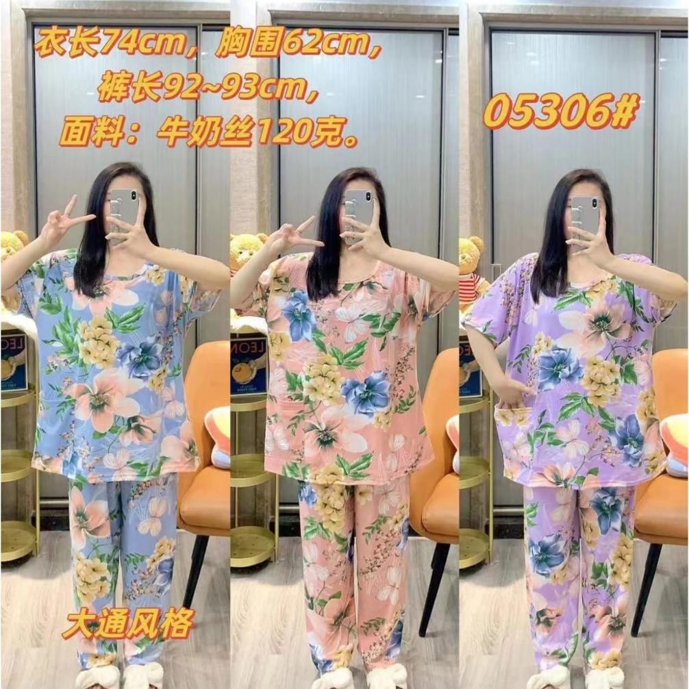 Baju Tidur Jumbo Ld120 Setelan Import Murah Fashion Piyama Murah Wanita