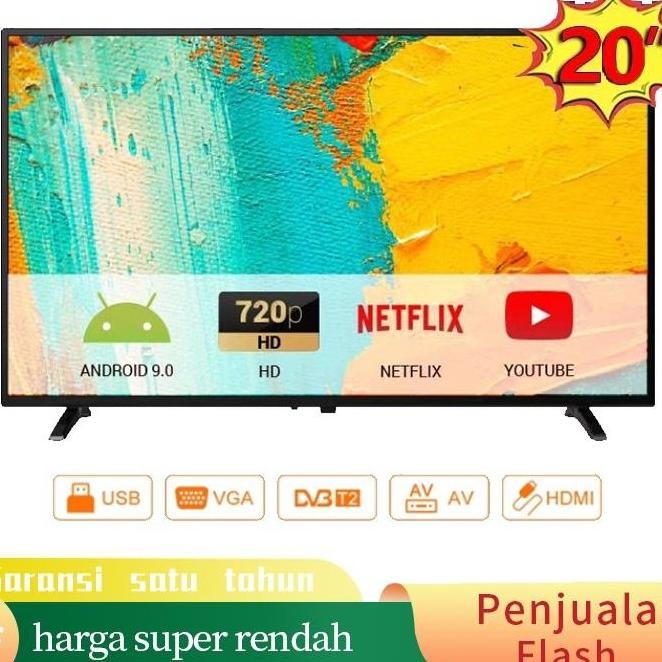 BEBAS ONGKIR - NEW BIG SALE LED TV 20 inch HD Ready Smart TV Televisi Terbaik
