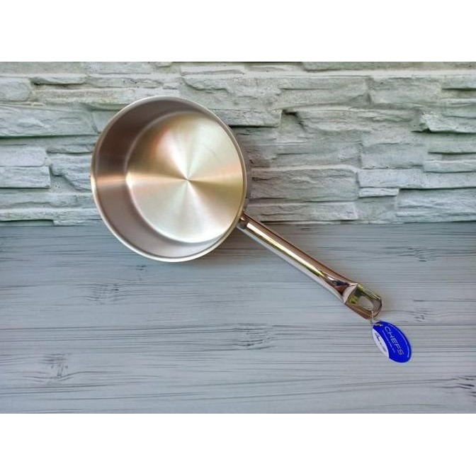 NEW BIMA CHEFS SHALLOW SAUCE PAN SUS 304 16cm 18cm BP1900716 Bp1900718
