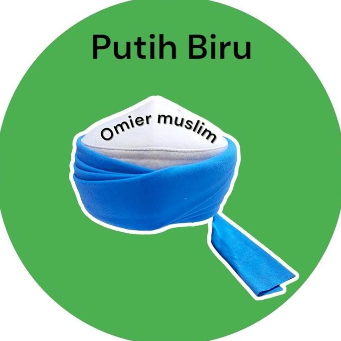 Peci Imamah Permanen Dewasa Warna Coksu Colat Susu Sorban Permanen LI