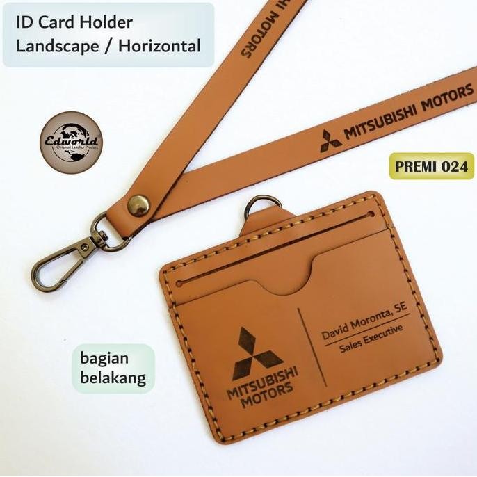

ID Card Holder Model Landscape Kulit Asli Premium