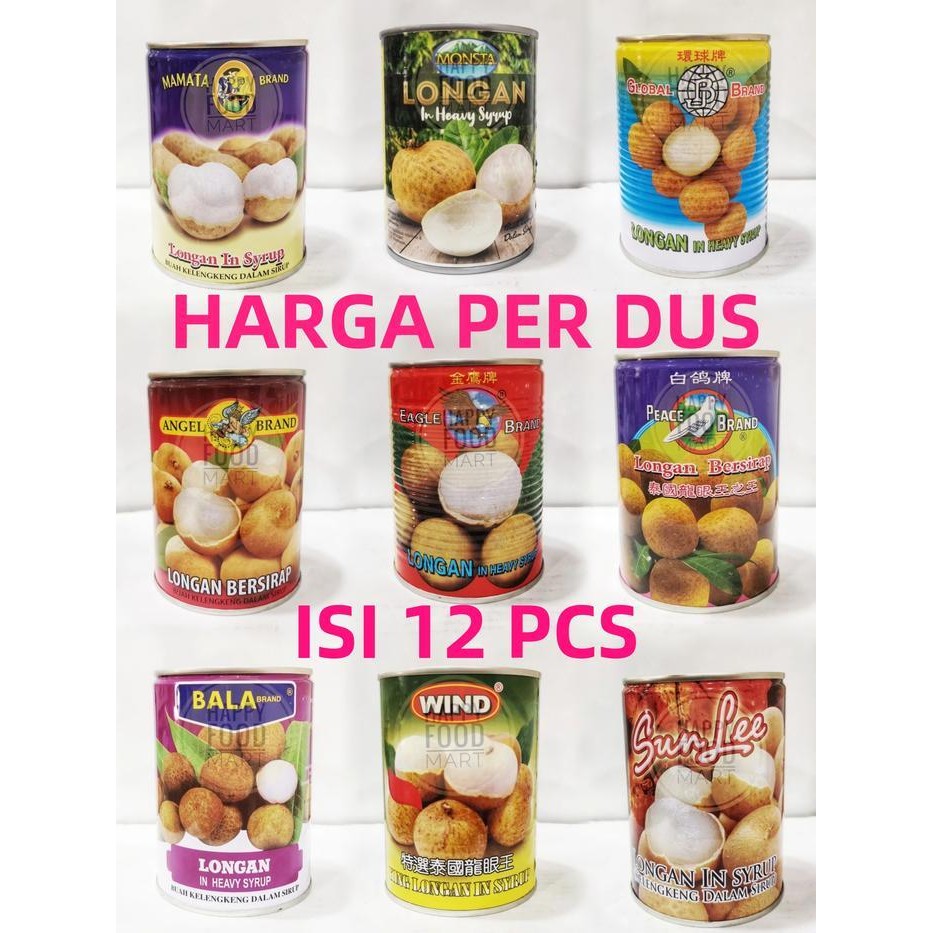 

LONGAN KALENG PER DUS ISI 12/KELENGKENG KARTON/BALA/PEACE/MAMATA/EAGLE Ori!!