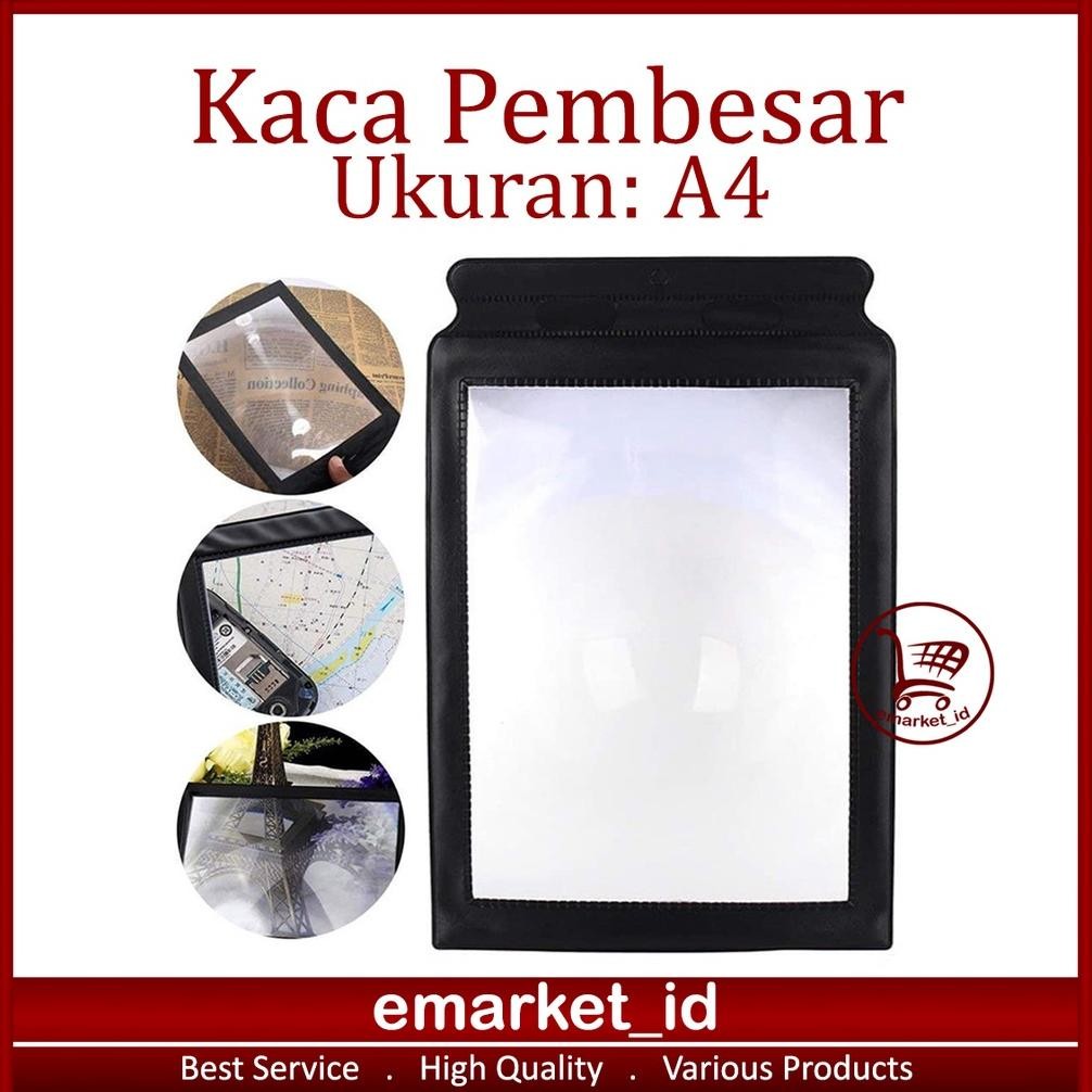 

Kaca Pembesar Ukuran A4 / Untuk Membaca Loupe Fleksible Flexible DiM