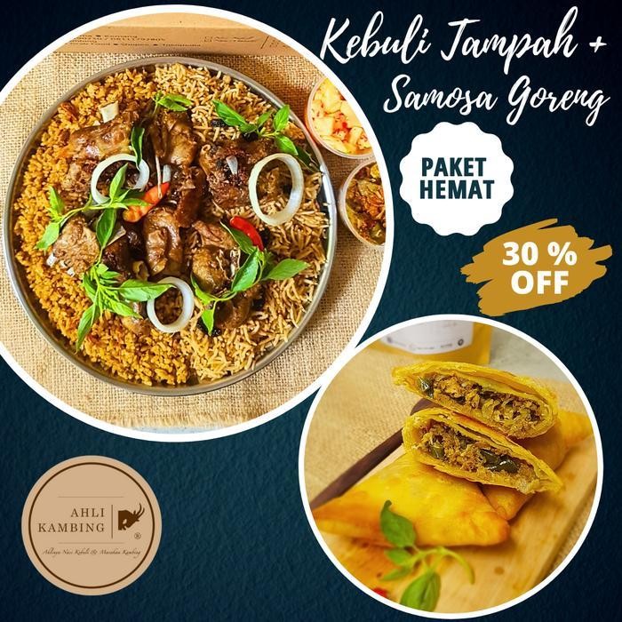 

PAKET HEMAT Kebuli Tampah + Samosa Goreng Ahli Kambing Ori!!