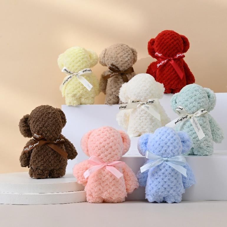 Wwr-76 Joyful Boneka Kain Teddy Bear / Boneka Handuk Souvenir / Teddy Bear Towel / Boneka Beruang Ha
