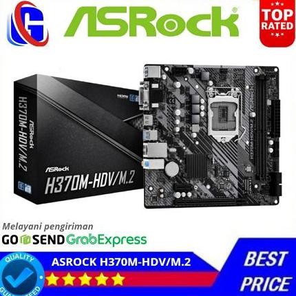 TERMURAH - ASROCK H370M-HDV/M.2 (Intel LGA 1151, Gen8, Gen9, H370)