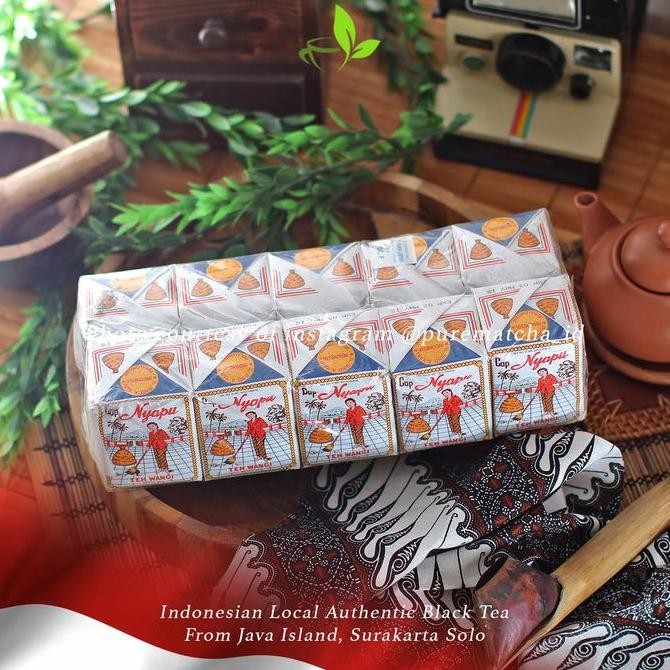 

Teh Solo - Teh Cap NYAPU 1 Bal (1pcs x 10) Teh Tubruk Asli Indonesia Teh Hijau Melati Green Tea Indonesian Heritage Javanese Tea KM