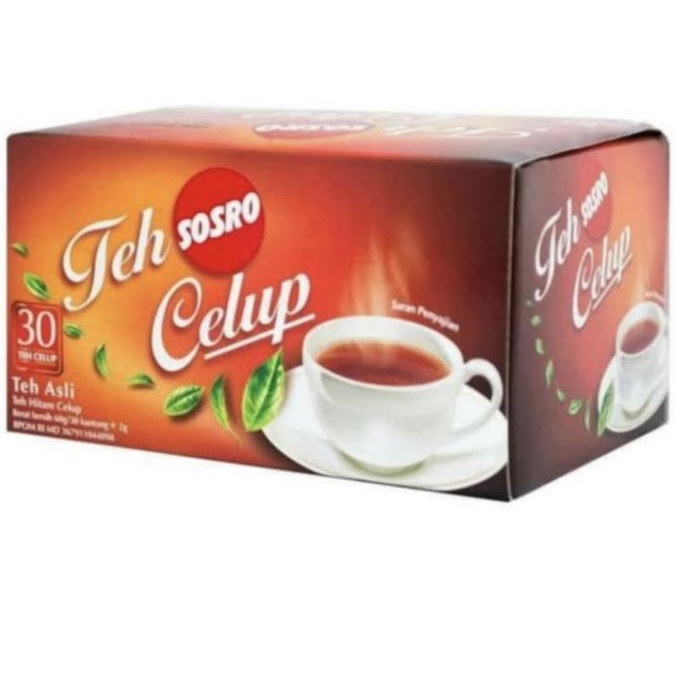 

Teh Celup Sosro Isi 30 / Teh Sosro Kotak Isi 30