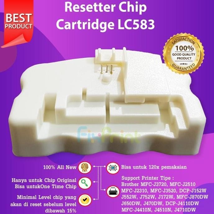 Resetter Chip Cartridge Lc583 Lc539 Lc535 Printer J3520 J3720 New Stok