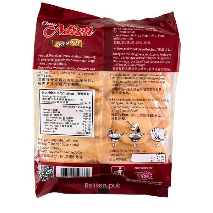 

Oma Mien Kerupuk Udang Premium 500G | Krupuk Udang