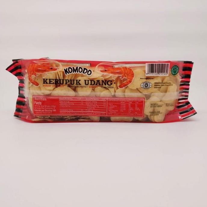 

Komodo Mini Orange Kerupuk Udang Mentah 400G Food Makanan