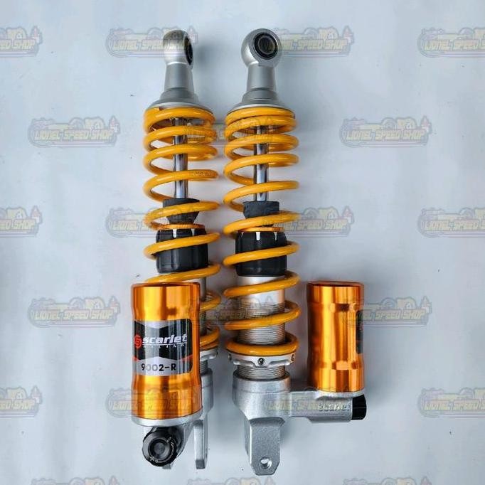 new Shock Scarlet absorber Shockbreaker 335mm Nmax pcx aerox Tabung Bawah Original 18 klik fungsi 90