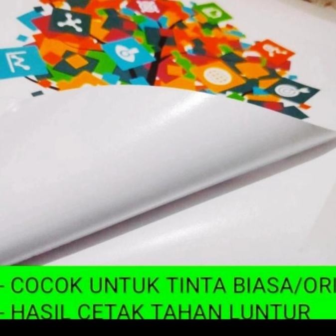 

new !!! INKJET STIKER glossy 135 gram a4 isi 20 lembar / kertas stiker inkjet