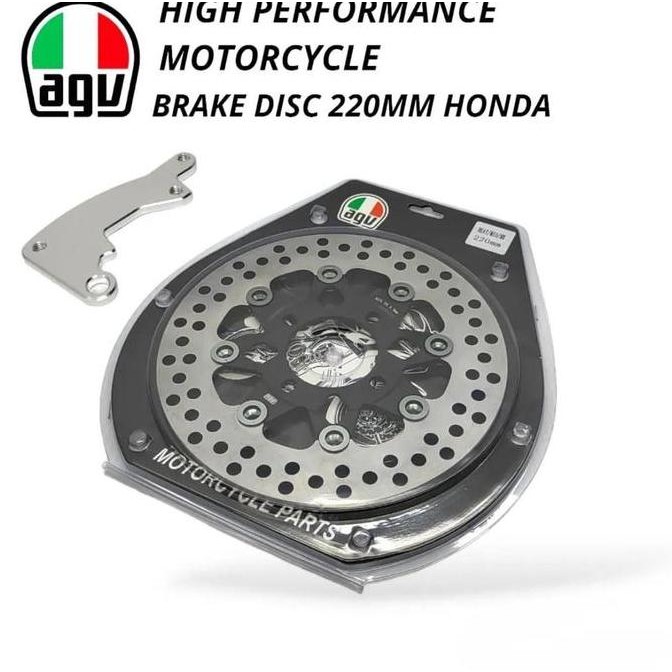 AGV ORI Disc Piringan Cakram 220mm Floating VARIO160-CBS BEAT SCOOPY GENIO VARIO110/125/150 OLD VARI