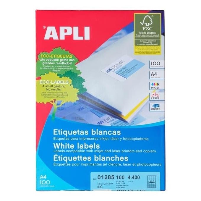 

new !!! APLI Label White Paper 48,5 X 25,4MM 4400 unit #01285