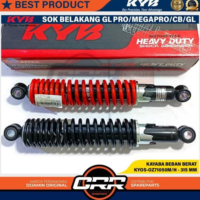 new Shockbreaker Sok Belakang Kayaba Honda GL CB GL Pro Mega Pro Khusus Beban Berat Ukuran 315 MM Wa