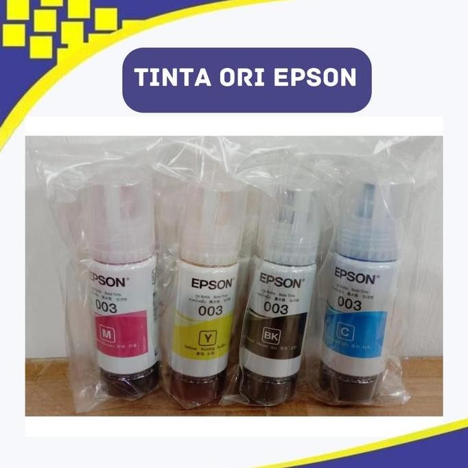 Tinta Epson Dijamin Ori U/ Printer Inkjet L1110 L1210 L3110 L3210 Dll New Stok