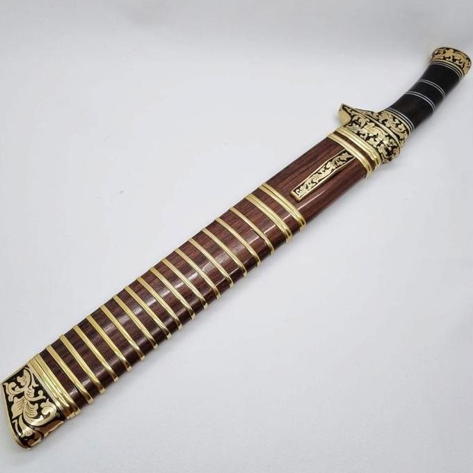 Golok Sembelih Bohler N695 Tanduk Super 40 Cm Custom Simpay Kuningan