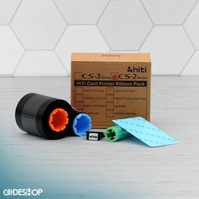

Ribbon Id Card Hiti Cs-200E Warna Hitam Cs200E New Stok