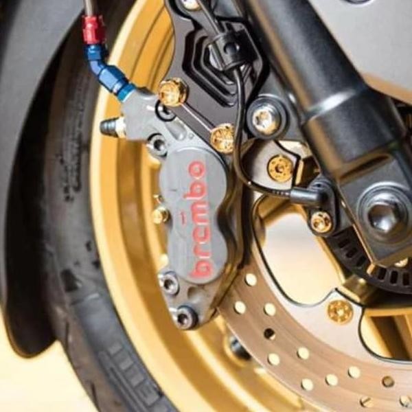 Kaliper KTC 4p Radial Depan X'MAX set Breket for disc r25 murah