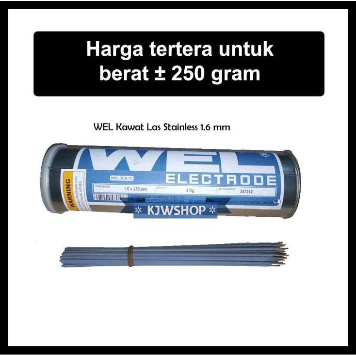 GRATIS ONGKIR KAWAT LAS STAINLESS STEEL WELD 1.6MM X 250MM KAWAT LAS STAINLESS 1.6MM KAWAT LAS 1.6 M