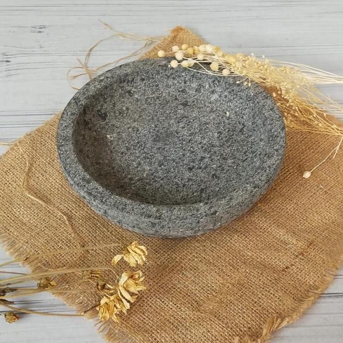 

COWET BATU 24 CM WADAH SAMBAL BATU 24 CM ULEKAN BATU