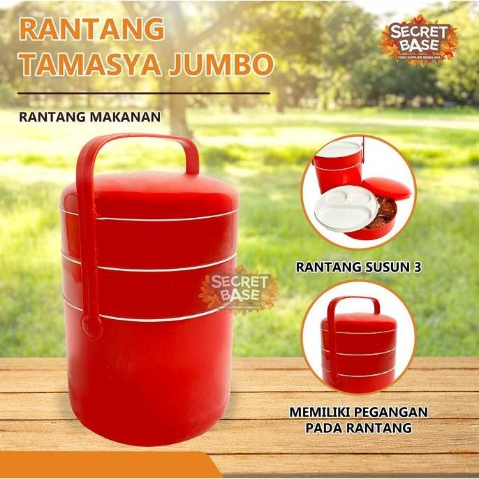 Rantang Tamasya Jumbo - Rantang Susun Plastik / Tempat Bekal Makan