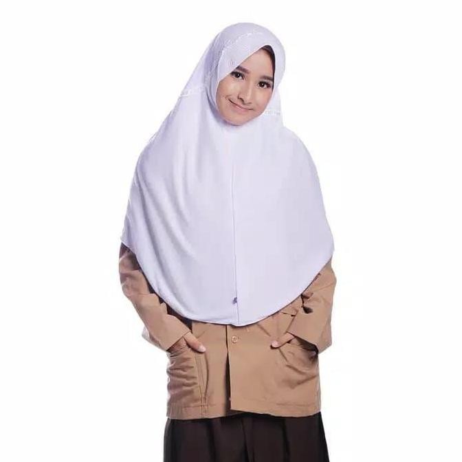 KERUDUNG INSTANT JILBAB SERUT ATAS RABBANI HEMY ORI SEKOLAH SANTRI