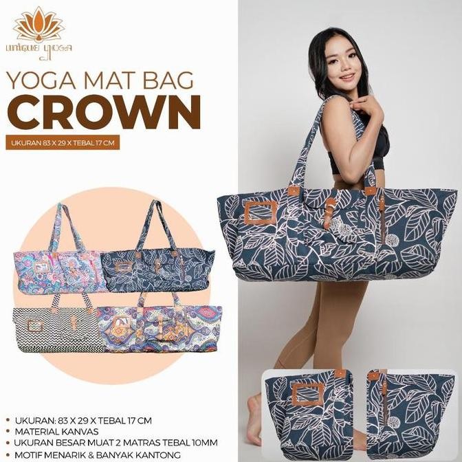 TAS YOGA / CROWN YOGA BAG / TAS YOGA TERBARU / TAS MATRAS YOGA / TAS YOGA UKURAN BESAR / TAS YOGA MO