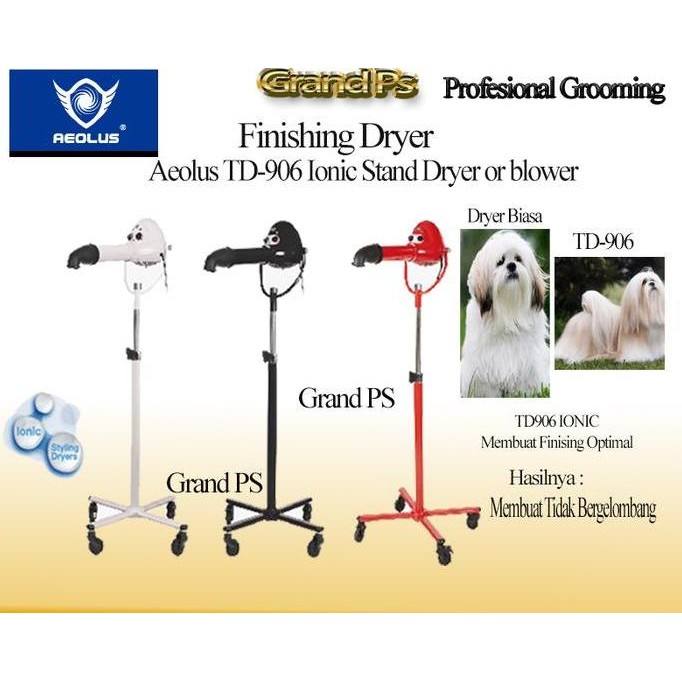 Pengering bulu hewan Aeolus TD-906 Ionic Stand Dryer or blower aeolus