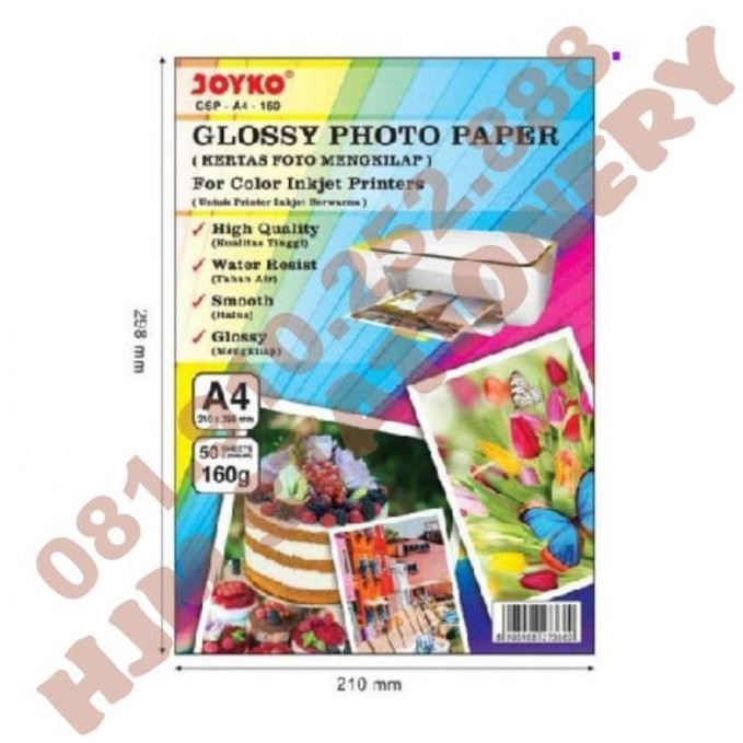 

new !!! KERTAS STIKER / GLOSSY PAPER A4 160GR STICKER