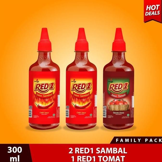 

RED1 Saus Sambal 2 dan Saus Tomat 1 300 ml