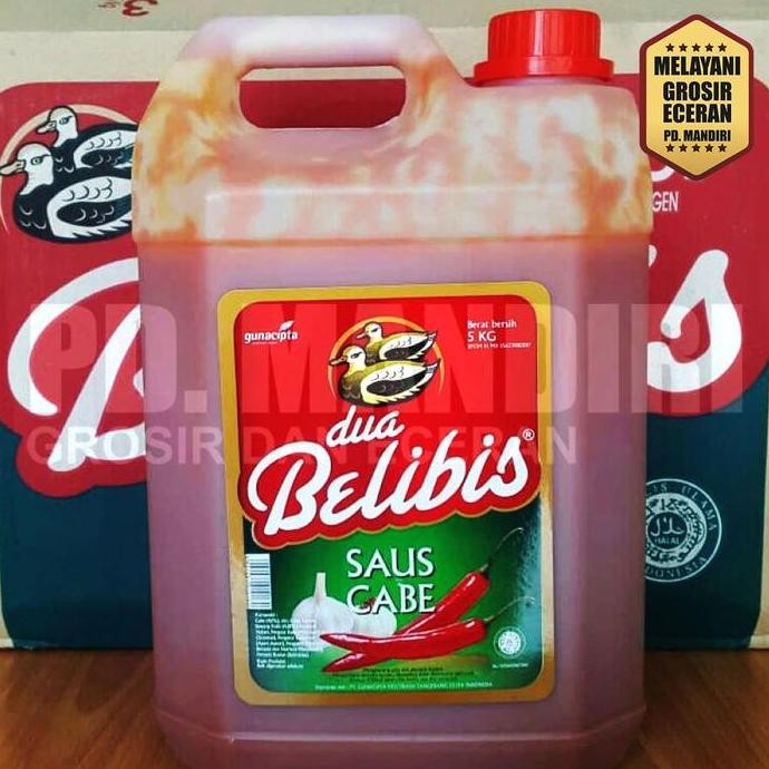 

DUA BELIBIS SAUS CABE 5KG 5 KG SAMBAL JERIGEN