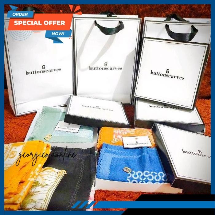 JILBAB BUTTONSCARVES LIKE ORI FREE BOX DAN PAPERBAG BY GEORGIRMA ONLINE BAHAN BERKELAS