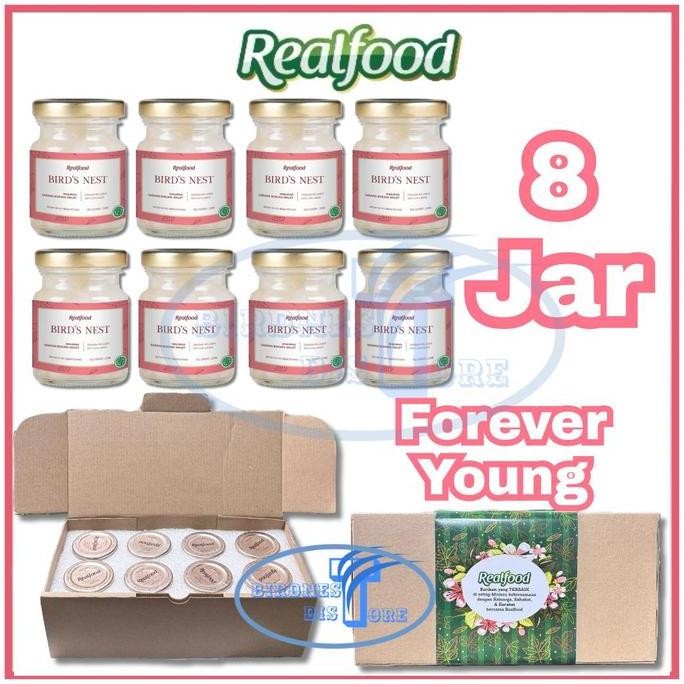 

Realfood Forever Young 8 jar Semi Concentrated Bird's Nest dengan Kolagen