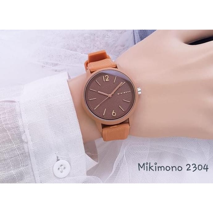 Jam Tangan Wanita Mikimono 2304 Analog Original Rubber
