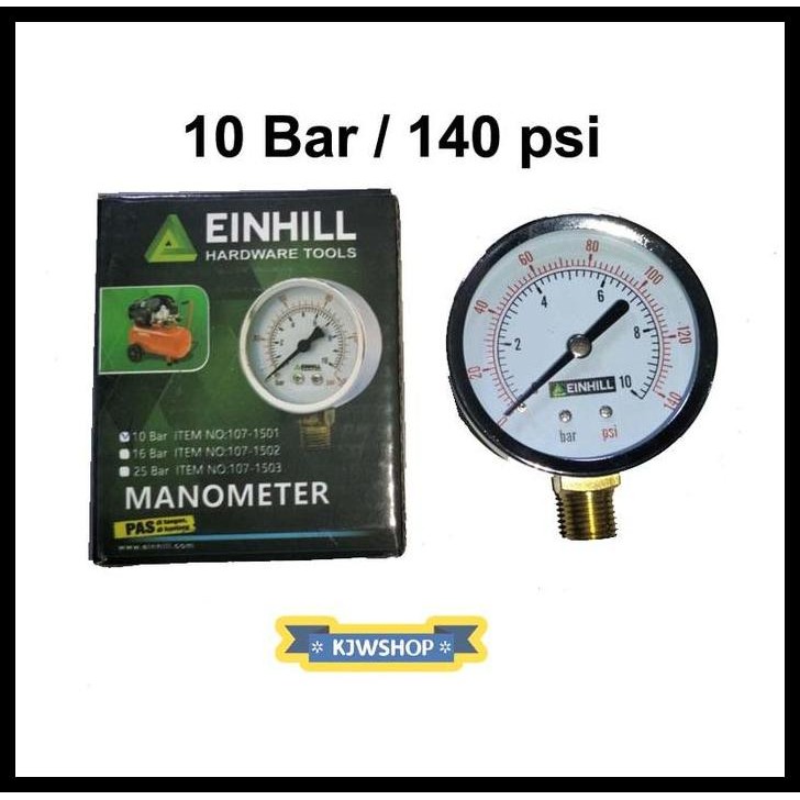 BEST DEAL MANOMETER 10 BAR TEKIRO PRESSURE GAUGE 10 BAR TEKIRO MANOMETER 10KG TEKIRO MANO METER 10 B