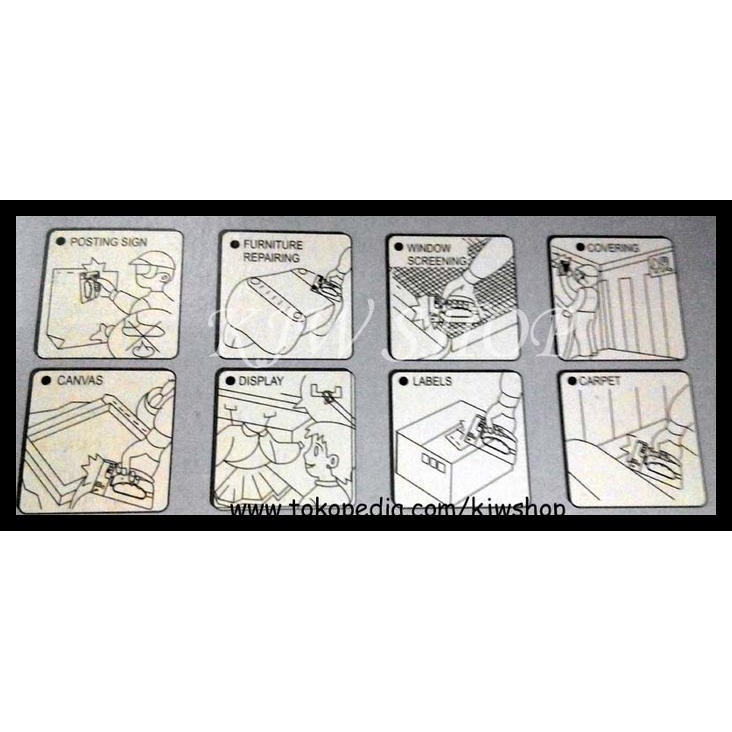 

DISKON STAPLE GUN TACKER / STAPLER / STAPLES TEMBAK BESI MERK SELLERY
