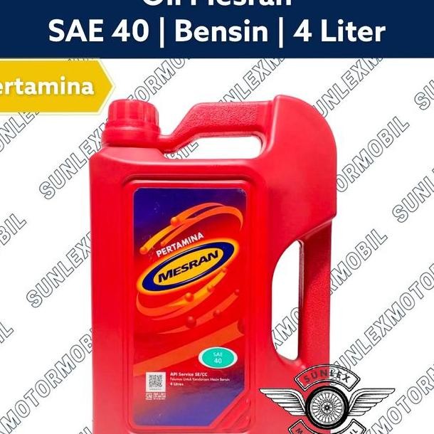 Oli Mesim Bensin Pertamina Mesran 4L 4 Liter Sae40