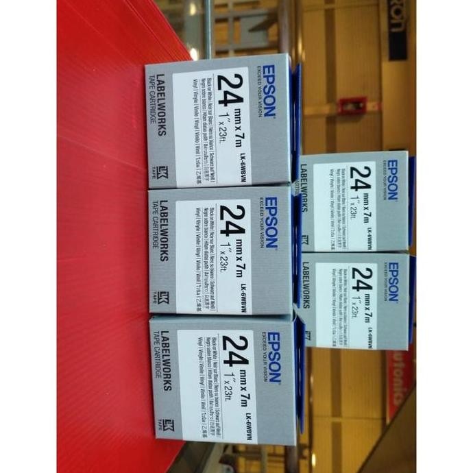 

Epson Label 24Mm Vinyl Black On White 7M Lk-6Wbvn/Epson 24Mm Vinyl New Stok