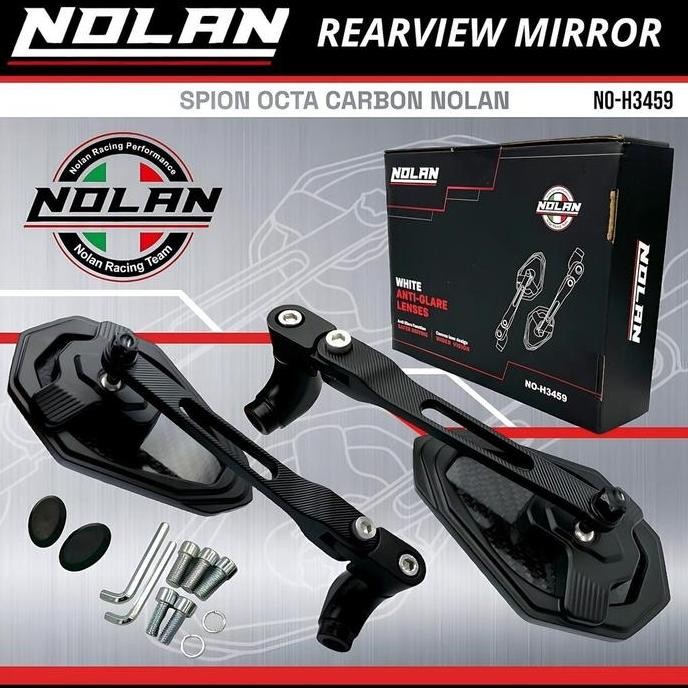 Spion Octa Nolan Full Cnc Carbon Pcx Nmax Vario Mio Vixion Model Racing Original