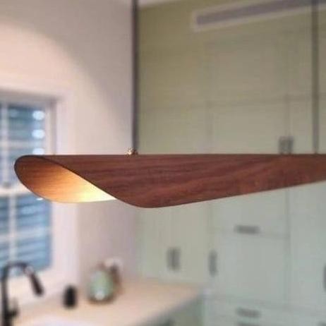 lampu gantung kayu minimalis curve