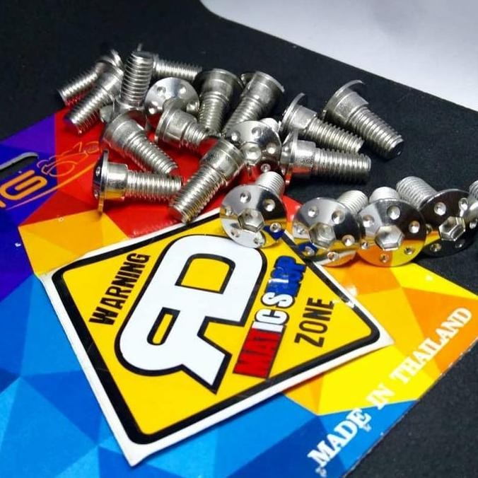 Baut Disc Cakram Stainless Motor Beat Vario Scoopy Pcx Baut Rem Pnp Aman Original