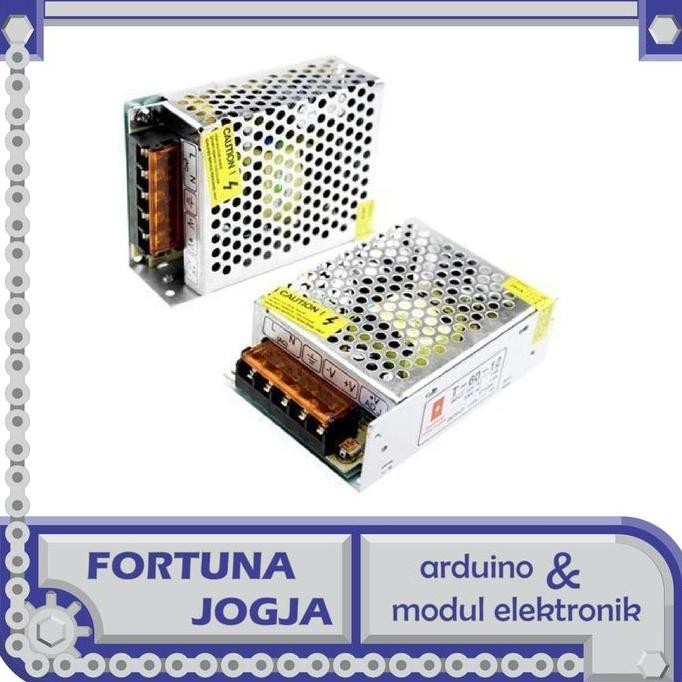 baru adaptor power supply 12v 5a switching 110v-220v ac ke dc - charger cctv